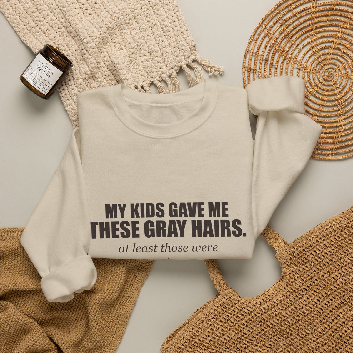 My Kids Gave Me These Gray Hairs Sweatshirt
