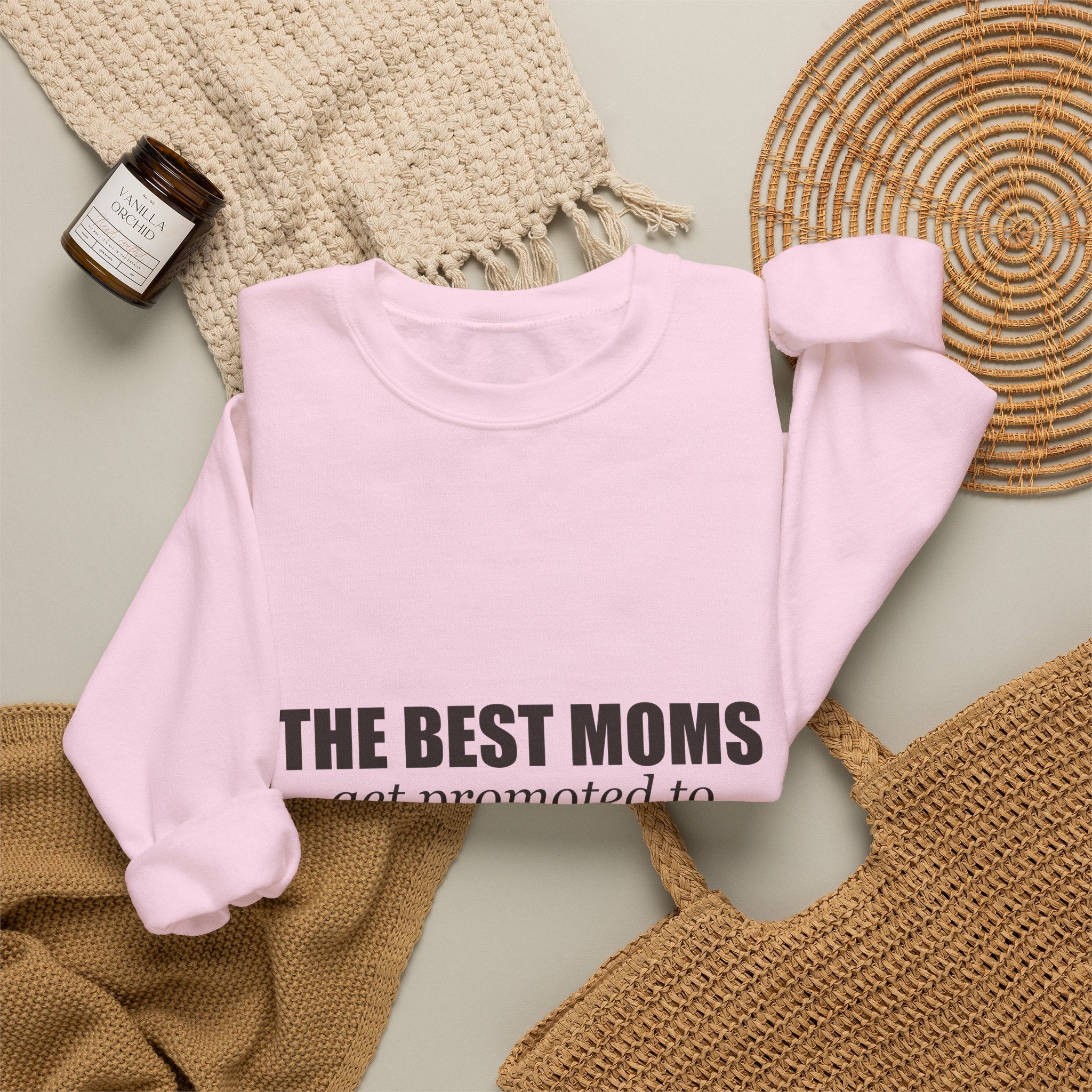 The Best Moms Get Promoted — Personalized Grandma Name Sweatshirt