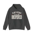 In My Defense, I Was Left Unsupervised Hoodie