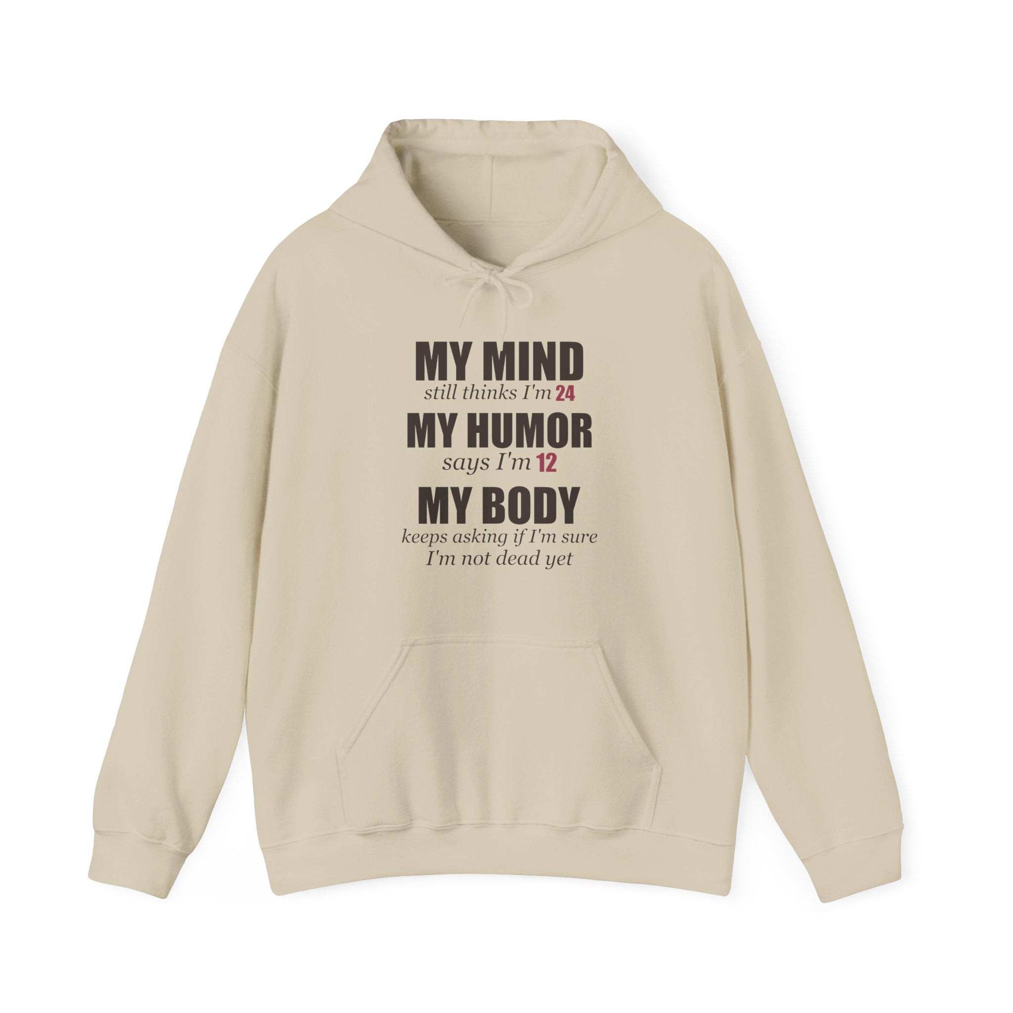 My Mind Says 24, My Humor Says 12 Hoodie