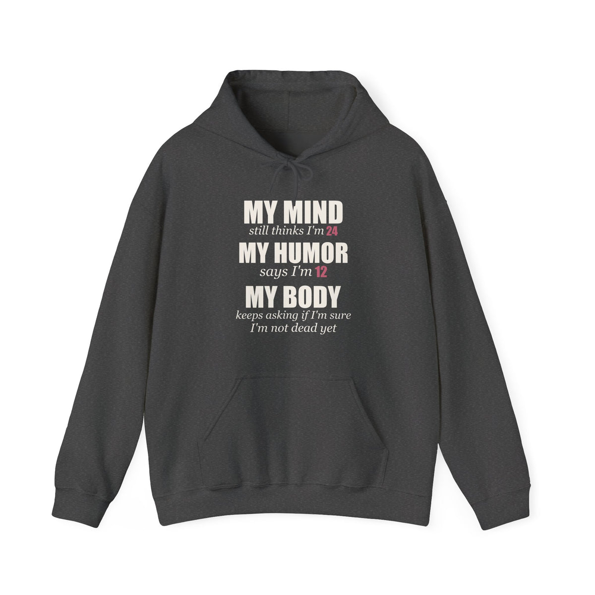 My Mind Says 24, My Humor Says 12 Hoodie