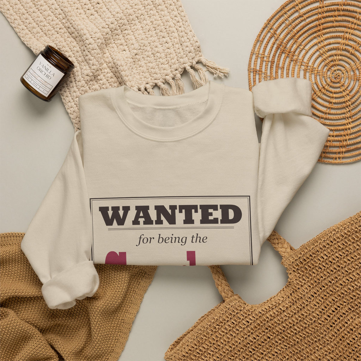 The Crazy Aunt Everyone Warned You About — Personalized Name Sweatshirt