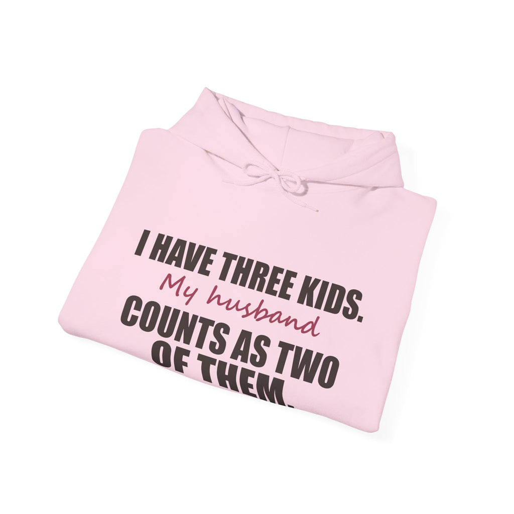 I Have Three Kids — My Husband Counts as Two Hoodie