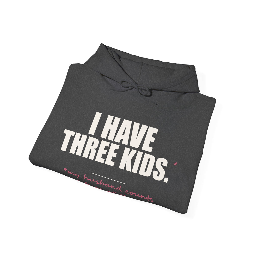 I Have Three Kids — My Husband Counts as Two Hoodie