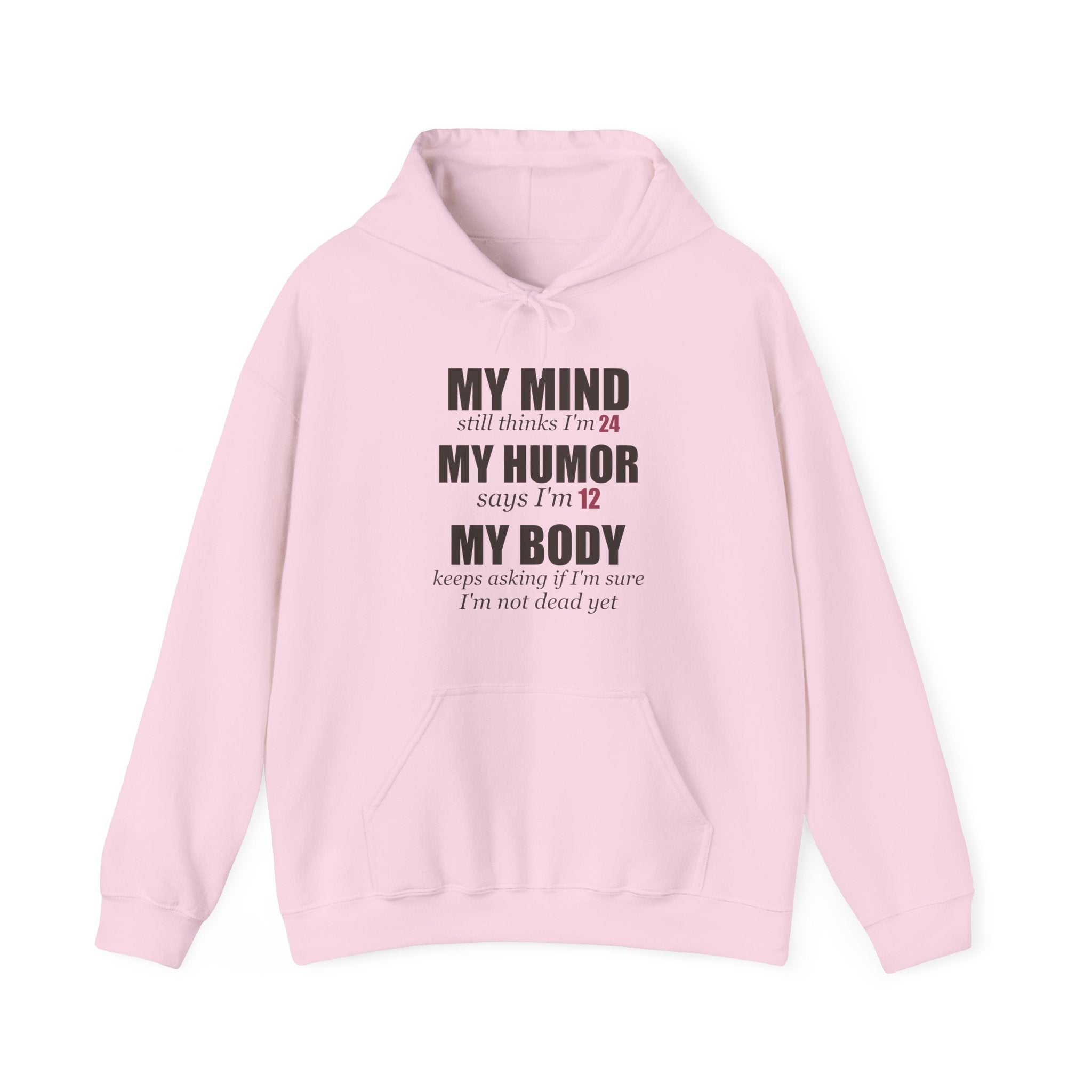 My Mind Says 24, My Humor Says 12 Hoodie