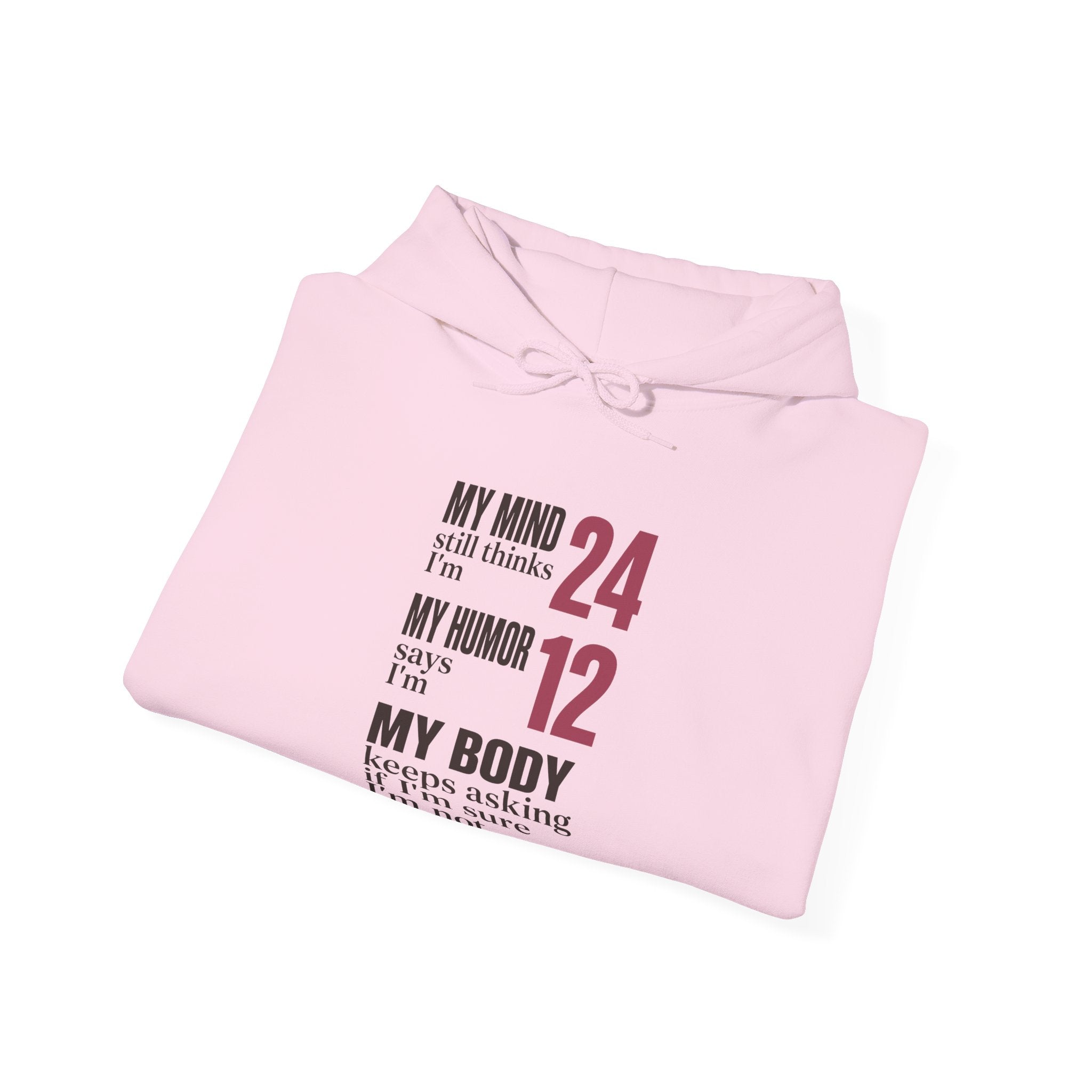 My Mind Says 24, My Humor Says 12 Hoodie