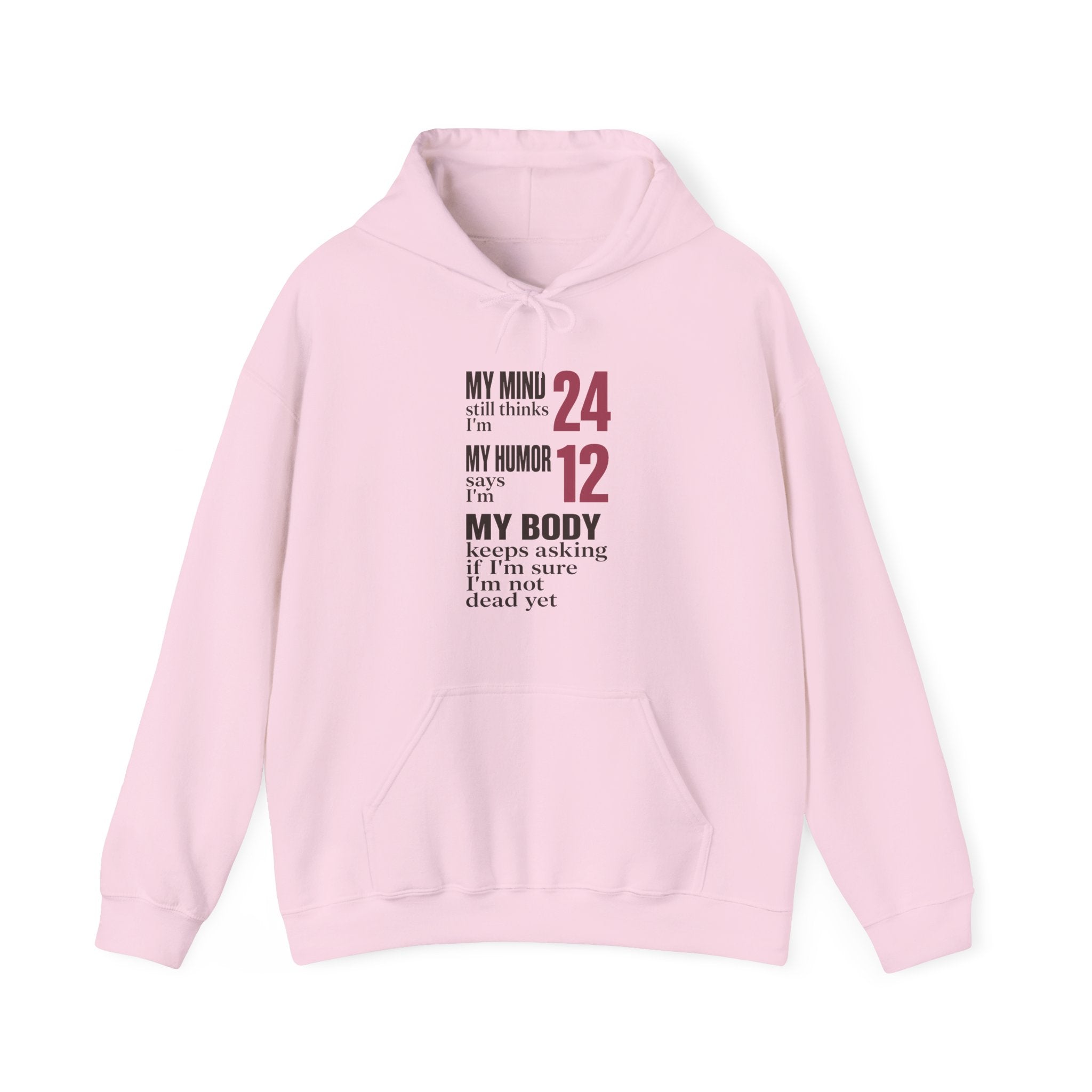 My Mind Says 24, My Humor Says 12 Hoodie