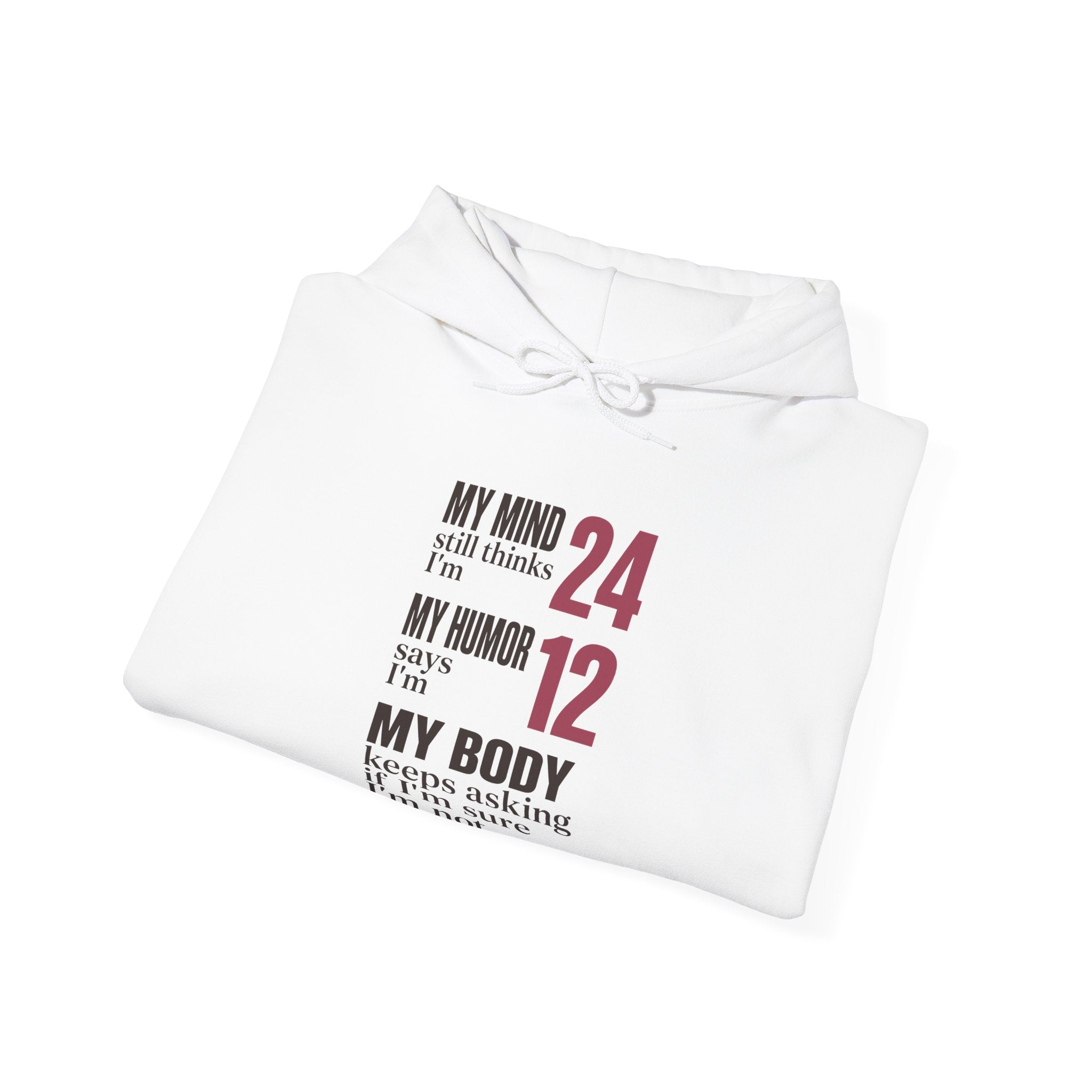 My Mind Says 24, My Humor Says 12 Hoodie