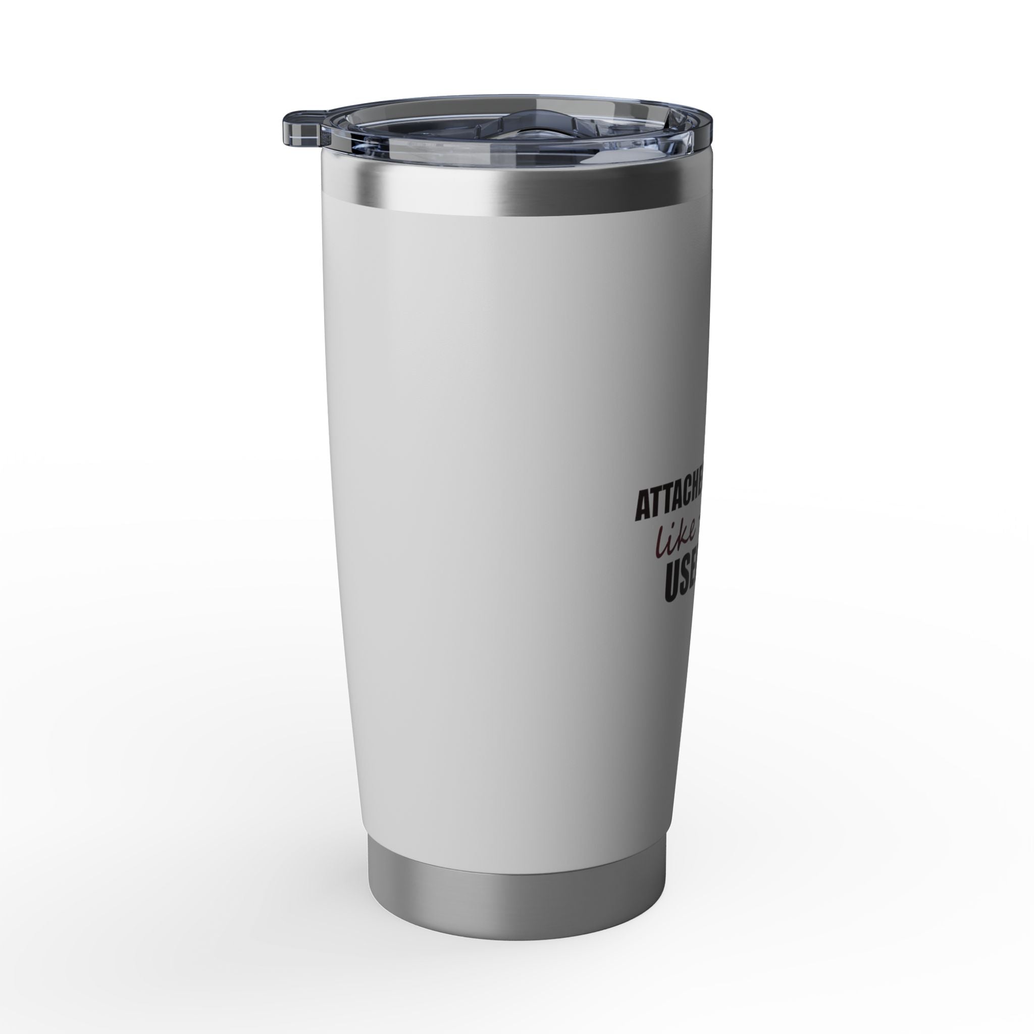 Attached to My Hand — 20oz Tumbler, White