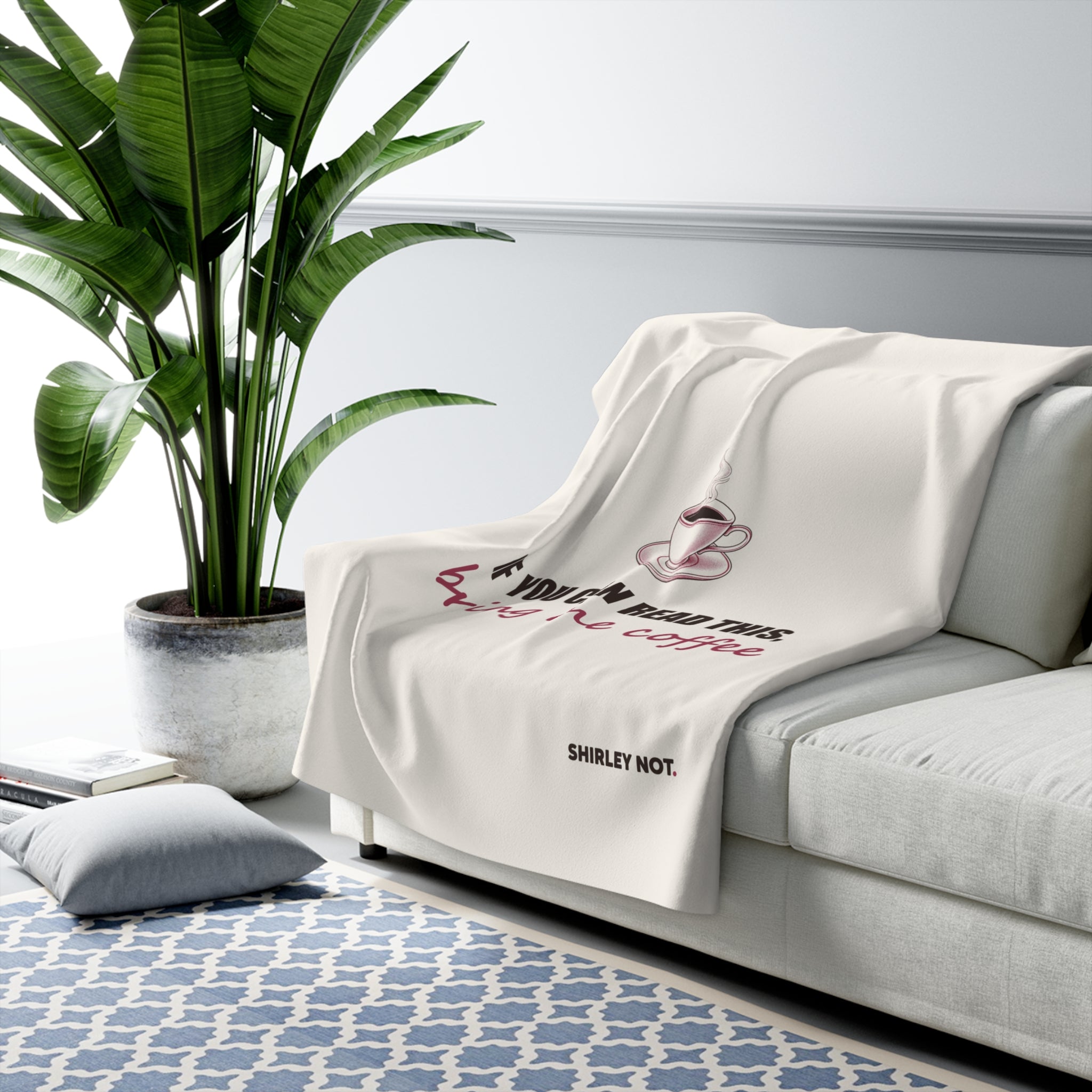 Bring Me Coffee — Sherpa Blanket