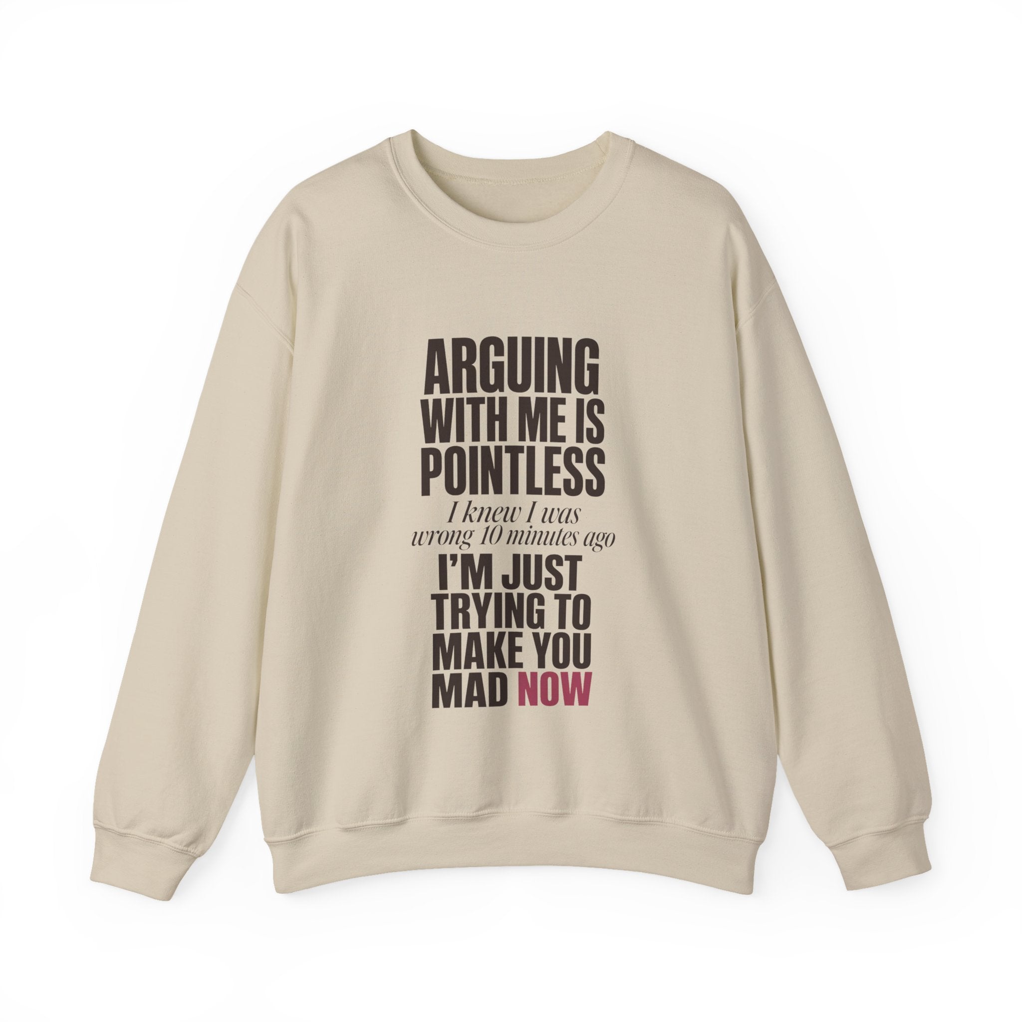 Arguing With Me Is Pointless Sweatshirt