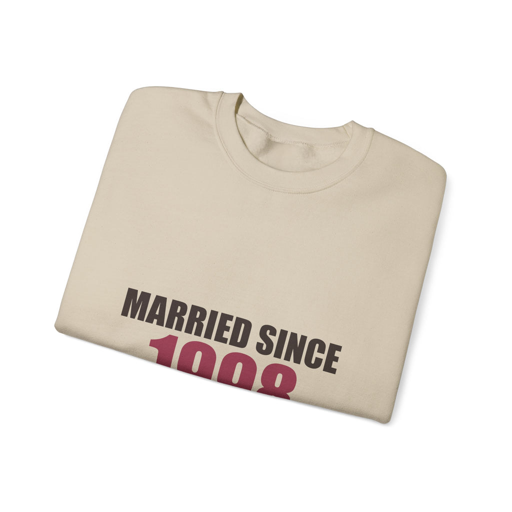 Married Since [Year] — Personalized Anniversary Sweatshirt