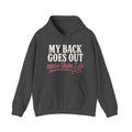 My Back Goes Out More Than I Do Hoodie