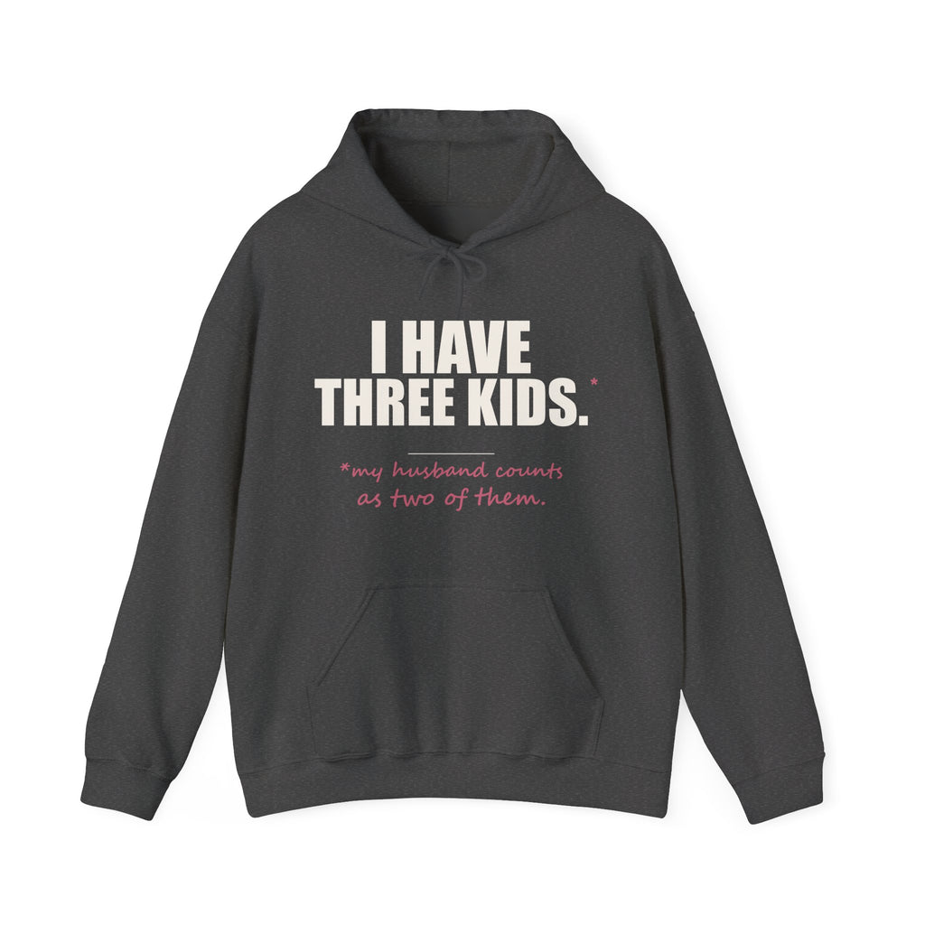 I Have Three Kids — My Husband Counts as Two Hoodie