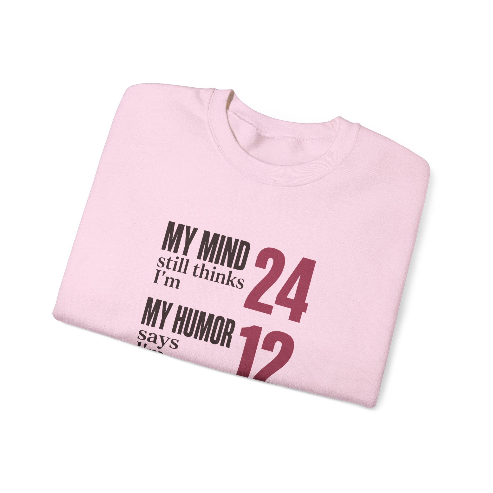 My Mind Says 24, My Humor Says 12 Sweatshirt