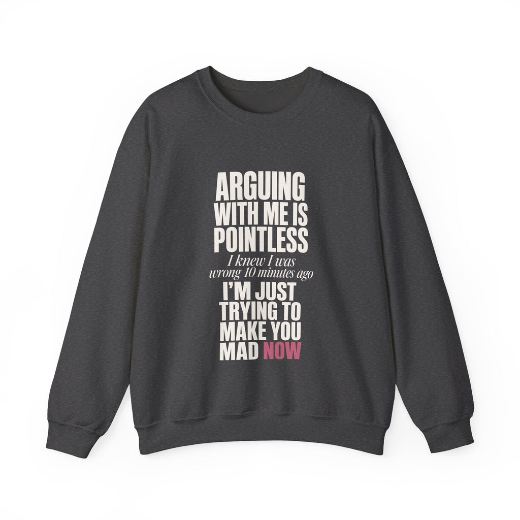 Arguing With Me Is Pointless Sweatshirt