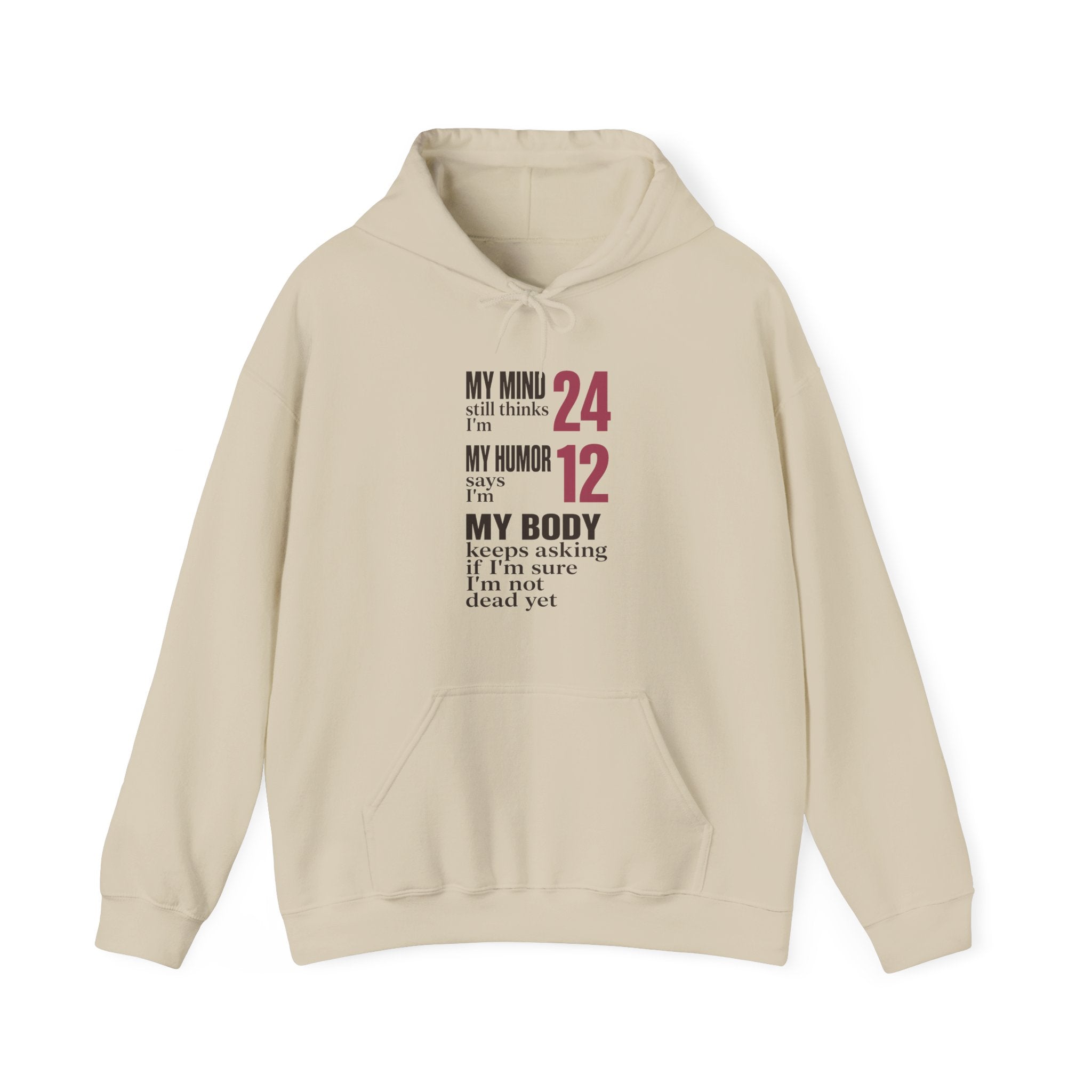 My Mind Says 24, My Humor Says 12 Hoodie