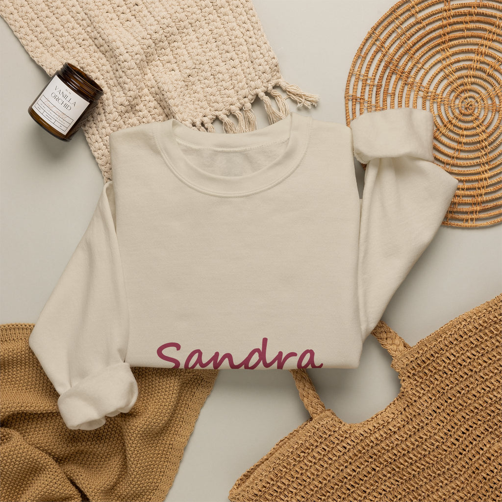 The Crazy Aunt Everyone Warned You About — Personalized Name Sweatshirt