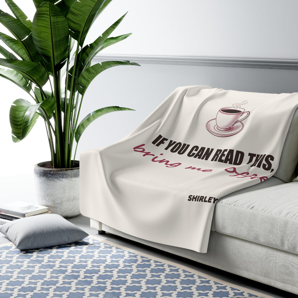 Bring Me Coffee — Sherpa Blanket
