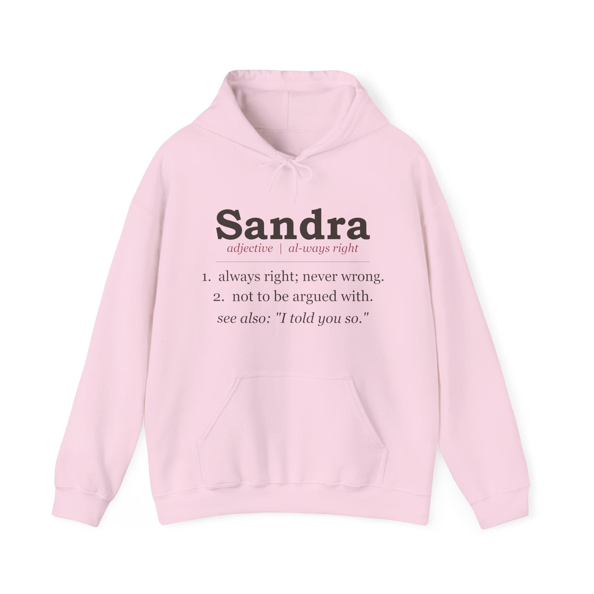 Always Right — Personalized Name Hoodie