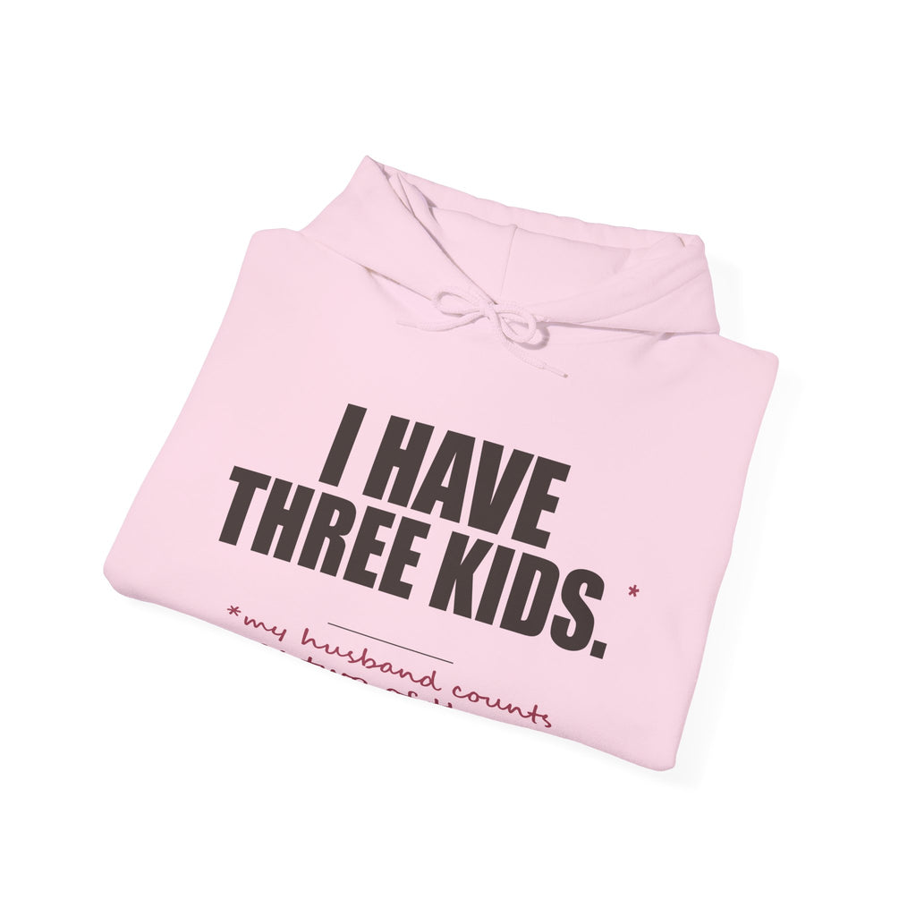 I Have Three Kids — My Husband Counts as Two Hoodie