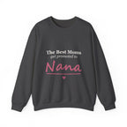 The Best Moms Get Promoted — Personalized Grandma Name Sweatshirt