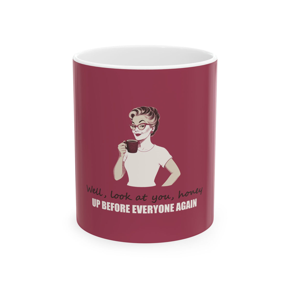 Well, Look at You, Honey — Shirley Mug, Raspberry