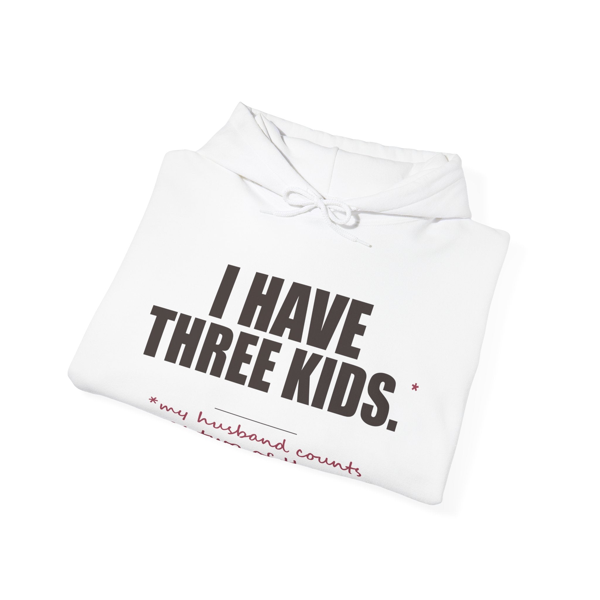 I Have Three Kids — My Husband Counts as Two Hoodie