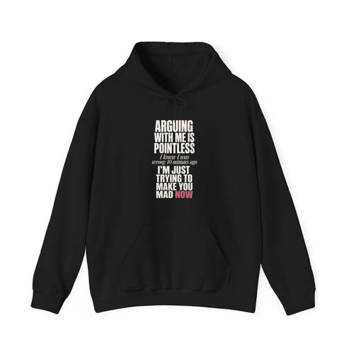 Arguing With Me Is Pointless Hoodie