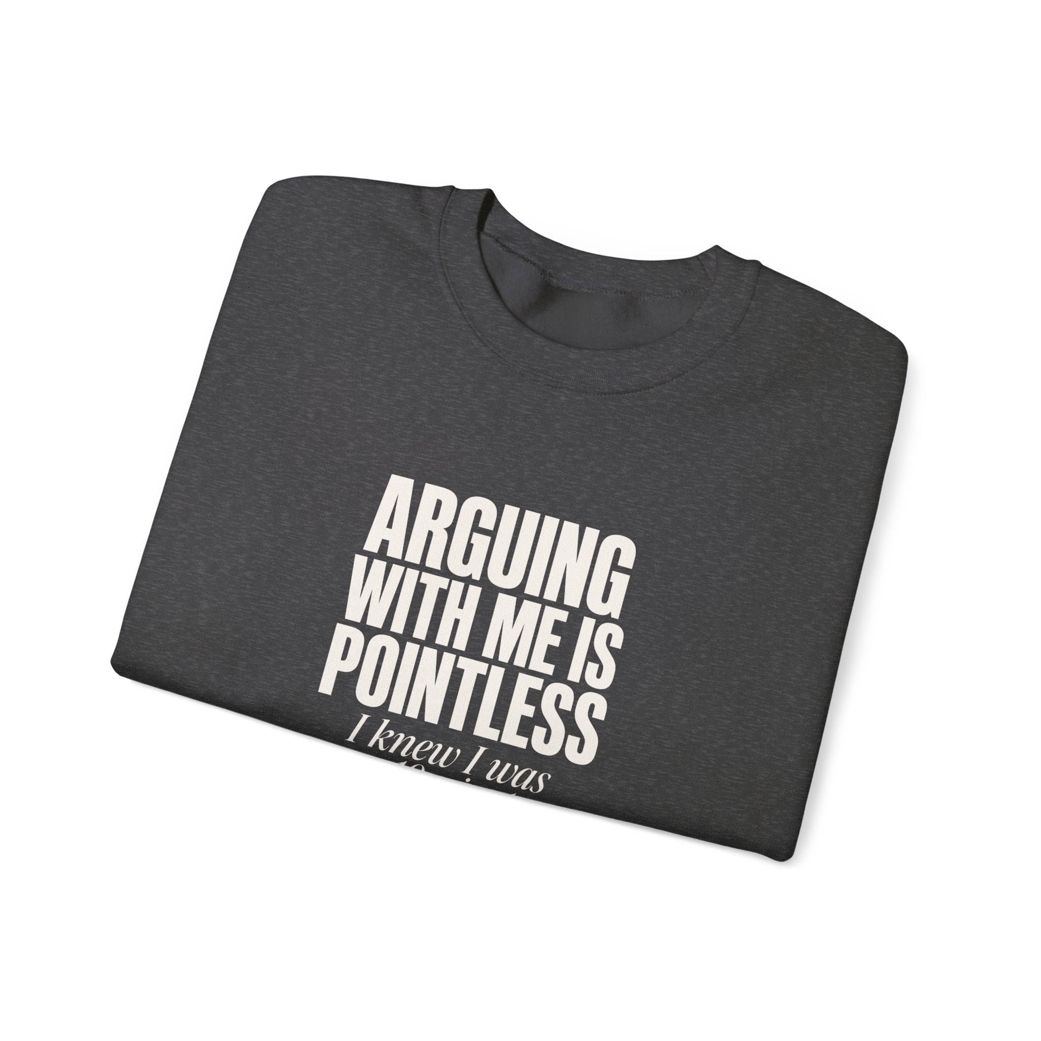 Arguing With Me Is Pointless Sweatshirt